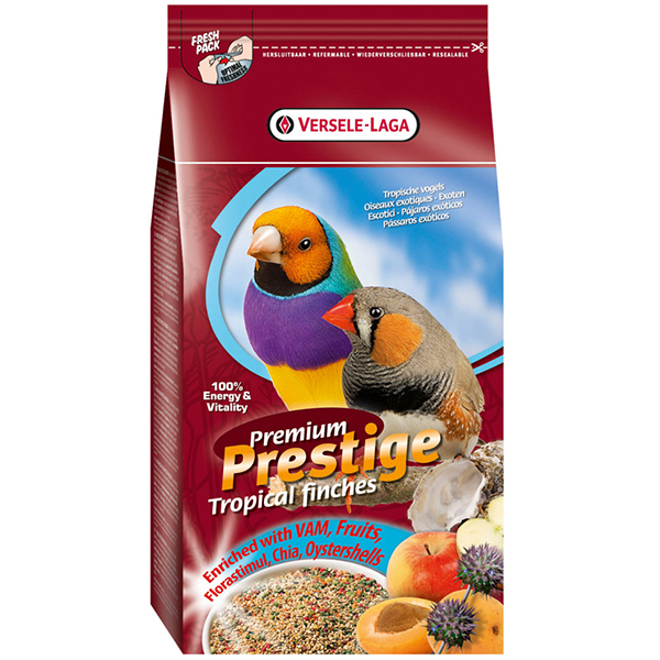 Versele-Laga Prestige Premium Tropical Birds ВЕРСЕЛЕ-ЛАГА ПРЕСТИЖ ПРЕМІУМ ТРОПІКАЛ зернова суміш корм для тропічних птахів