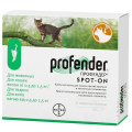 Bayer Profender Spot-On БАЙЄР ПРОФЕНДЕР антигельмінтик для котів вагою 0,5-2,5 кг, краплі 0,35 мл