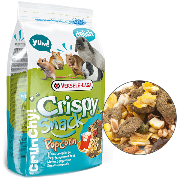Versele-Laga Crispy Snack Popcorn ВЕРСЕЛЕ-ЛАГА КРИСПИ СНЕК ПОПКОРН додатковий корм ласощі для гризунів