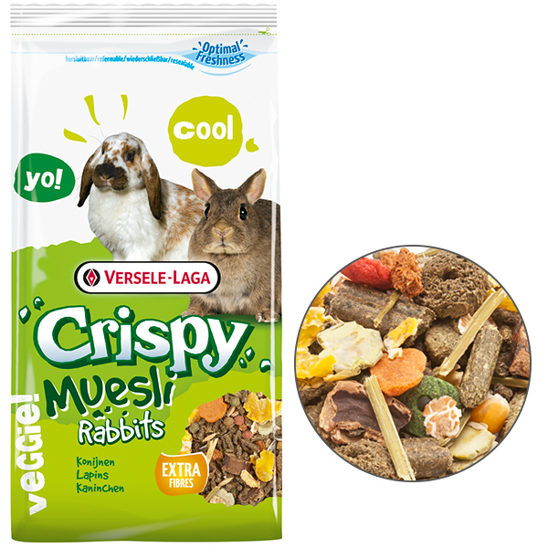Versele-Laga Crispy Muesli Rabbits ВЕРСЕЛЕ-ЛАГА КРІСПІ МЮСЛІ КРОЛИК корм для кроликів