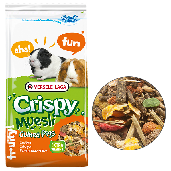 Versele-Laga Crispy Muesli Guinea Pigs ВЕРСЕЛЕ-ЛАГА КРІСПІ МЮСЛІ МОРСЬКА СВИНКА корм для морських свинок