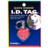 Coastal ID Tag Heart КОСТАЛ СЕРЦЕ світловідбивний брелок до нашийника для котів