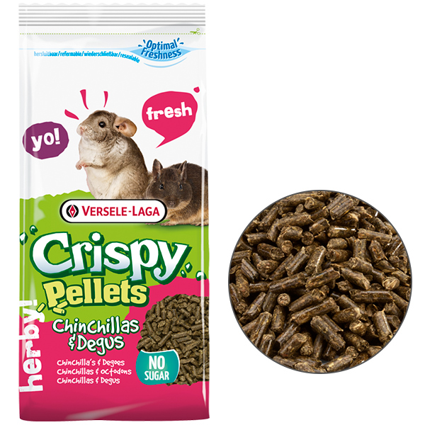 Versele-Laga Crispy Pellets Chinchillas & Degus КРИСПІ ШИНШИЛА ДЕГУ беззерновий корм для шиншил і дегу