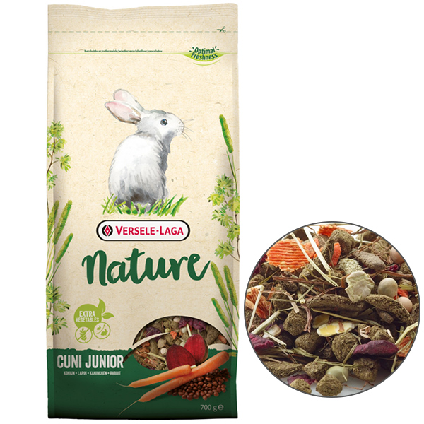 Versele-Laga Nature Cuni Junior ВЕРСЕЛЕ-ЛАГА НАТЮР КРОЛЕНЯ суперпреміум беззерновий корм для кроленят