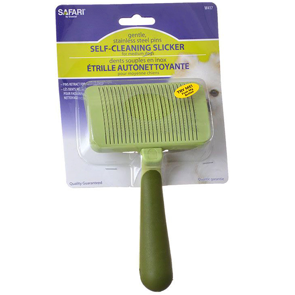 Safari Self-Cleaning Brush САФАРІ ПУХОДЕРКА СЛІКЕР з самоочищенням для собак і котів