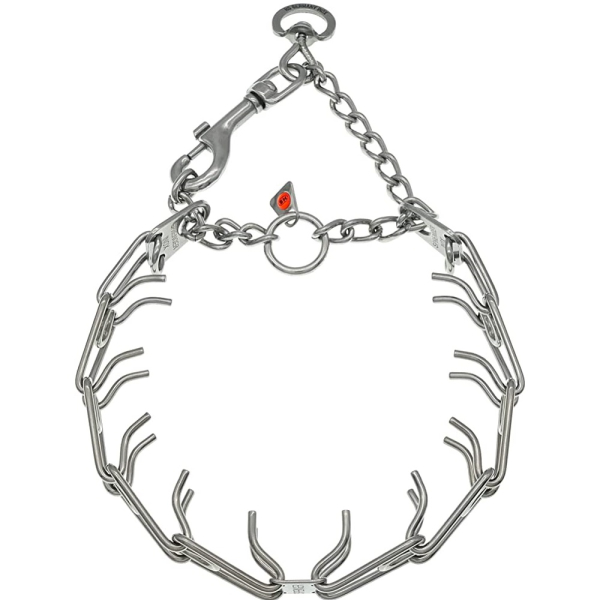 Sprenger Ultra-Plus Training Collar СПРЕНГЕР УЛЬТРА-ПЛЮС ПАРФОРС строгий нашийник-мартингал для собак, поворотне кільце, карабін, нержавіюча сталь