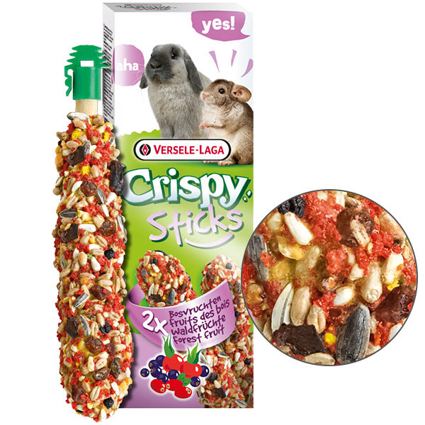 Versele-Laga Crispy Sticks Forest Fruit ВЕРСЕЛЕ-ЛАГА КРІСПІ ЛІСОВІ ФРУКТИ ласощі для кроликів, шиншил 2х55г