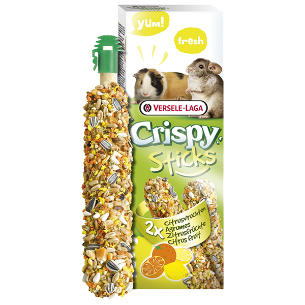 Versele-Laga Crispy Sticks Citrus Fruit ВЕРСЕЛЕ-ЛАГА КРІСПІ ЦИТРУСОВІ ФРУКТИ ласощі для морських свинок, шиншил