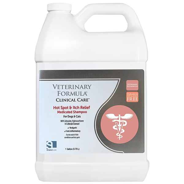 Veterinary Formula CC Hot Spot&Itch Relief Medicated Shampoo ВЕТЕРИНАРНА ФОРМУЛА АНТИАЛЕРГЕННИЙ шампунь з лідокаїном, гідрокортизоном для собак і котів, знеболювальний, протизапальний
