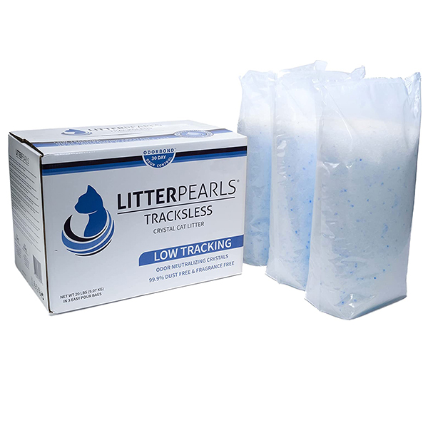 Litter Pearls TrackLess ЛІТТЕР ПЕРЛС ТРАКЛЕС кварцовий силікагелевий наповнювач для туалетів котів