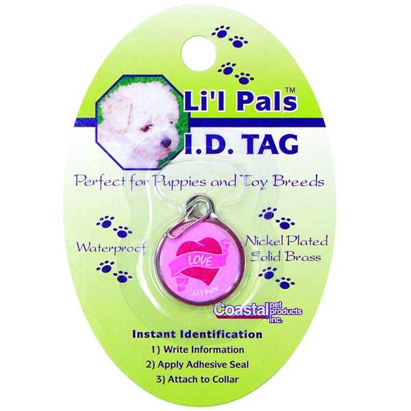 Coastal Li`l Pals ID Tag КОСТАЛ ЛІТТЛ ПЕЛС брелок для адреси до нашийника для собак та котів
