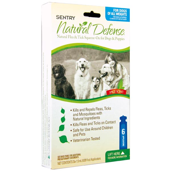Sentry Natural Defense СЕНТРІ НАТУРАЛЬНИЙ ЗАХИСТ краплі від бліх і кліщів для собак і цуценят усіх порід