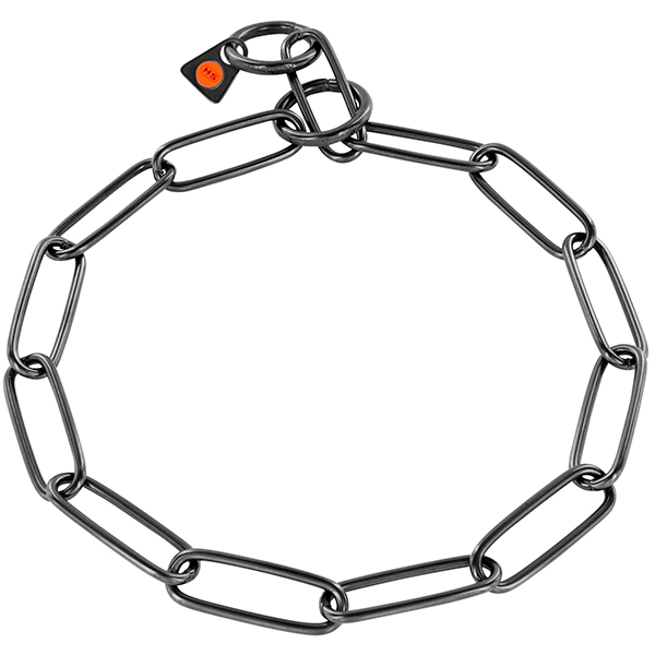 Sprenger Collar Long Link СПРЕНГЕР НАШИЙНИК для собак, довга ланка 3мм, воронована нержавіюча сталь