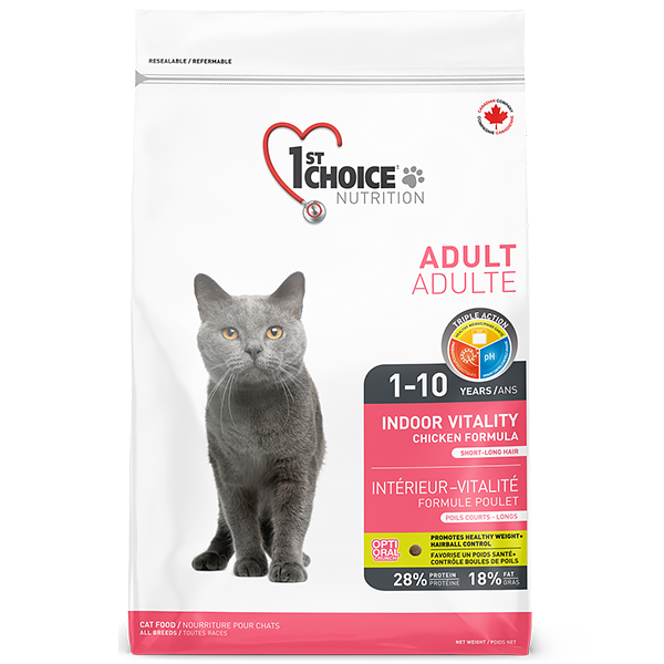 1st Choice Adult Indoor Vitality Chicken ФЕСТ ЧОЙС КУРКА ВІТАЛІТІ сухий суперпреміум корм для котів