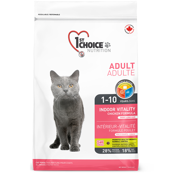 1st Choice Adult Indoor Vitality Chicken ФЕСТ ЧОЙС КУРКА ВІТАЛІТІ сухий суперпреміум корм для котів