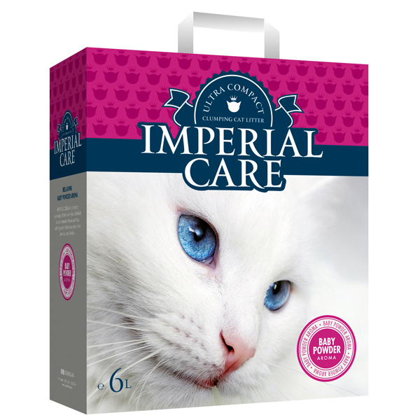 Imperial Care Baby Powder ІМПЕРІАЛ КЕА З АРОМАТОМ ДИТЯЧОЇ ПУДРИ ультрагрудкувальний наповнювач для котячого туалету