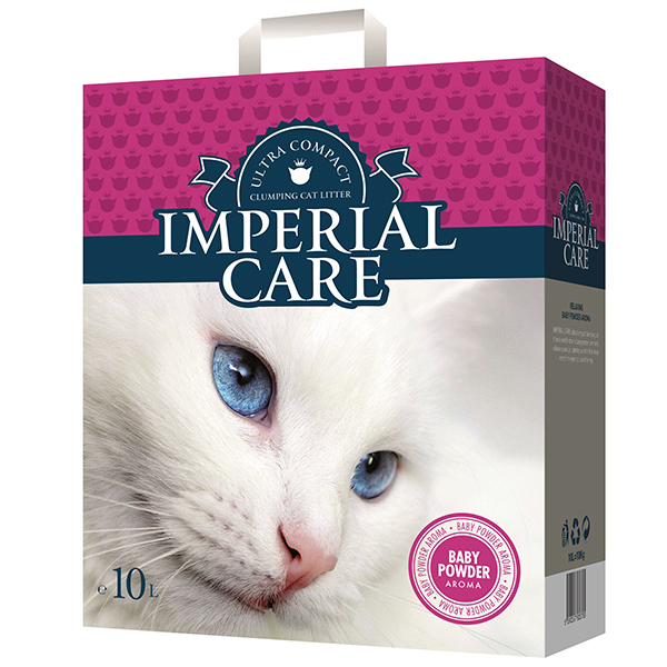 Imperial Care Baby Powder ІМПЕРІАЛ КЕА З АРОМАТОМ ДИТЯЧОЇ ПУДРИ ультрагрудкувальний наповнювач для котячого туалету