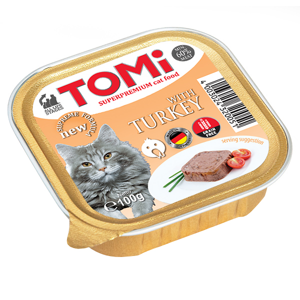 TOMi Turkey ТОМІ ІНДИЧКА консерви для котів, паштет