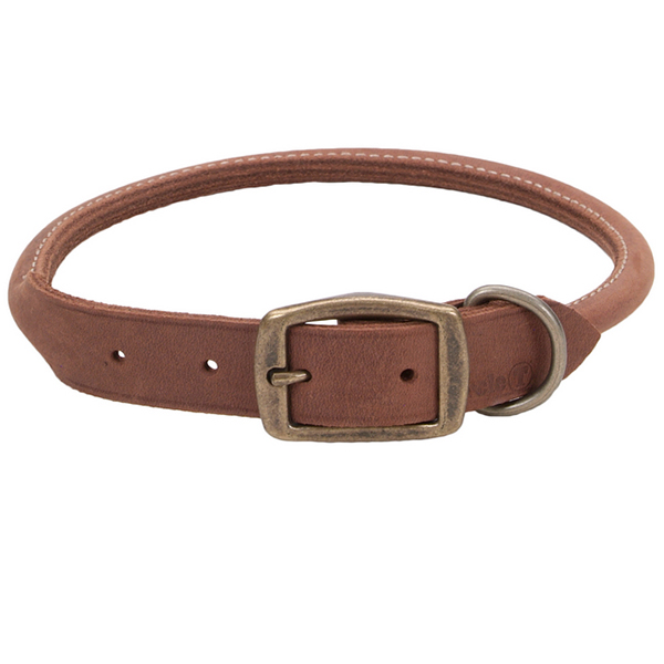 Coastal Circle-T Round Dog Collar КОСТАЛ СЕРКЛ-Т круглий шкіряний нашийник для собак, 1.2х50см