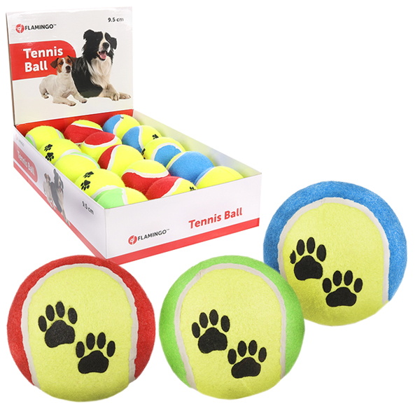 Flamingo Tennisball Fluo ФЛАМІНГО тенісний м’яч 9.5см, іграшка для собак