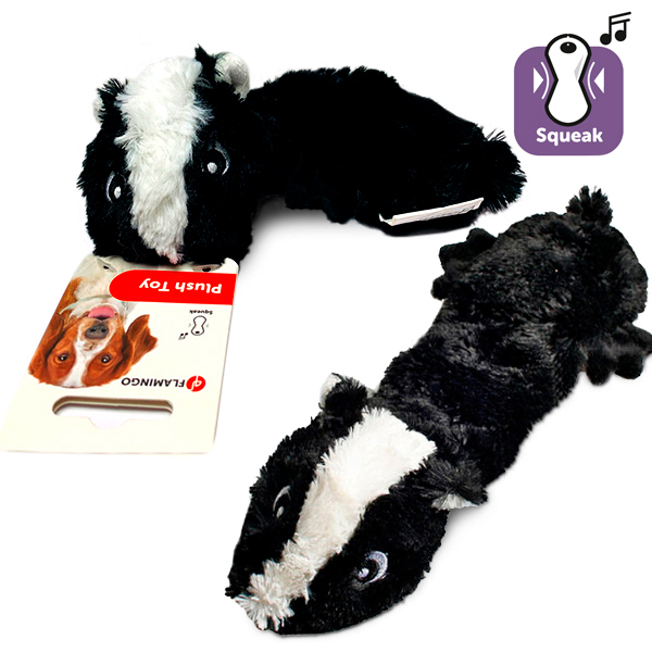 Flamingo Shaky Skunk ФЛАМІНГО СКУНС м’яка іграшка з пищалкою для собак