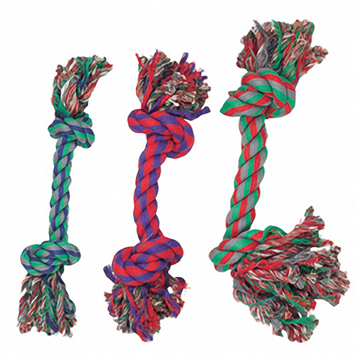 Flamingo Cotton Bone 2 Knots Mini ФЛАМІНГО МОТУЗЯНА КІСТКА МІНІ 2 вузли іграшка для собак
