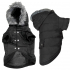 Flamingo Polar Black ФЛАМІНГО КУРТКА З КАПЮШОНОМ одяг для собак