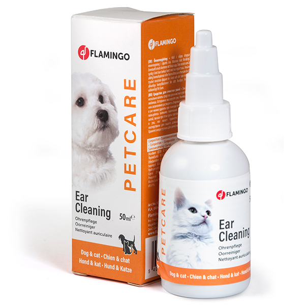Flamingo Petcare Ear Cleaner ФЛАМІНГО краплі для чищення вух для собак та котів