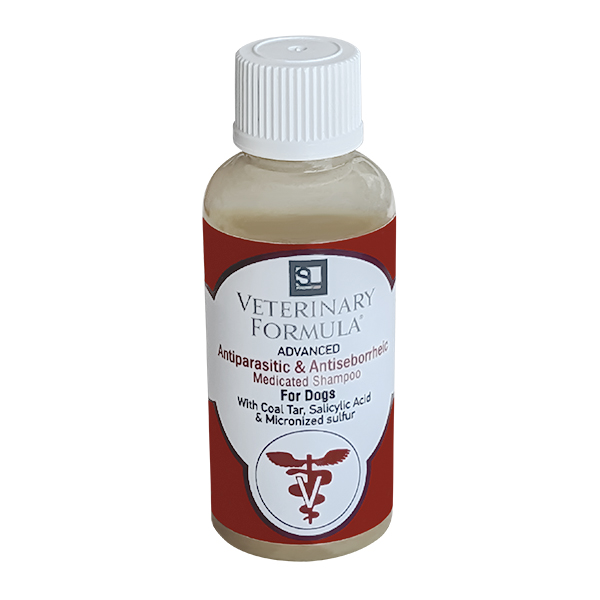 Veterinary Formula CC Antiparasitic & Antiseborrheic Shampoo ВЕТЕРИНАРНА ФОРМУЛА АНТИПАРАЗИТАРНИЙ і АНТИСЕБОРЕЙНИЙ лікувальний шампунь для собак, з дьогтем, сіркою, саліциловою кислотою