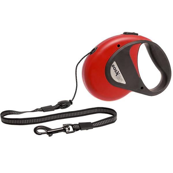 Flamingo Dogx2GO Cord М ФЛАМІНГО КОРД повідець рулетка для собак до 20кг, світловідбивний шнур 8м