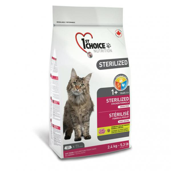 1st Choice Sterilized Chicken ФЕСТ ЧОЙС СТЕРИЛАЙЗИД КУРКА сухий дієтичний беззерновий корм для стерилізованих котів
