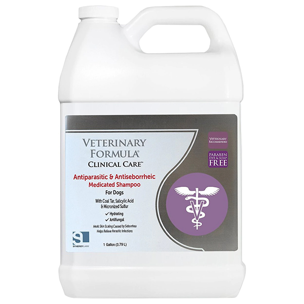 Veterinary Formula CC Antiparasitic & Antiseborrheic Shampoo ВЕТЕРИНАРНА ФОРМУЛА АНТИПАРАЗИТАРНИЙ та АНТИСЕБОРЕЙНИЙ шампунь з дьогтем, сіркою, саліциловою кислотою для собак