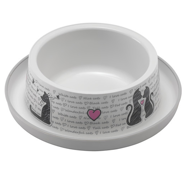 Moderna Trendy Dinner Cats in Love МОДЕРНА ЗАКОХАНІ КОТИ миска для котів, 350мл