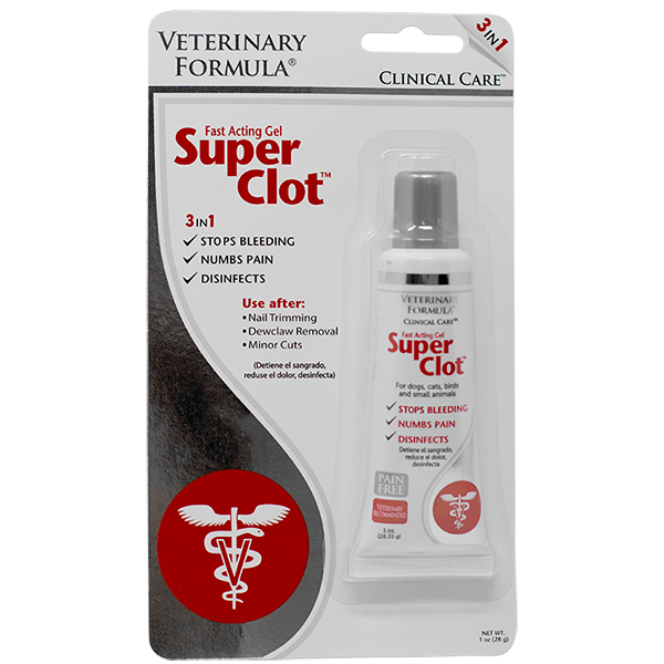 Veterinary Formula SCC Super Clot ВЕТЕРИНАРНА ФОРМУЛА СУПЕР КЛОТ кровоспинний, знеболювальний, дезінфекційний гель