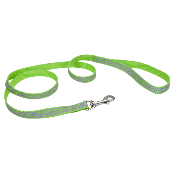Coastal Lazer Brite Reflective Leash КОСТАЛ ЛАЗЕР БРАЙТ світловідбивний повідець для собак, 1.6смХ1.2м