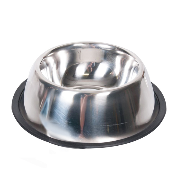 Flamingo Dish Rubber Rim ФЛАМІНГО РУБЕР РІМ миска з гумовим обідком для собак, нержавіюча сталь