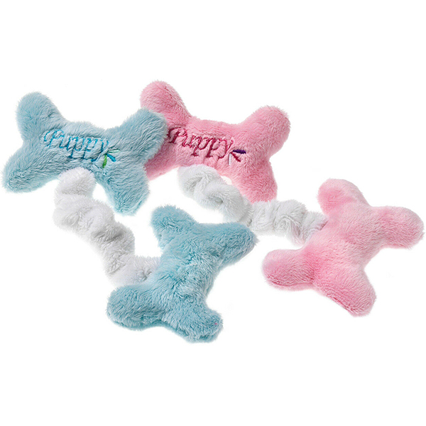 Flamingo Puppy Mini Bones ФЛАМІНГО ПАППІ МІНІ БОНЗ м’яка іграшка з пищалкою для цуценят