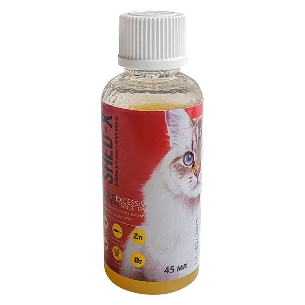 SynergyLabs Shed-X Cat СІНЕРДЖІ ЛАБС ШЕД-ІКС КЕТ добавка для шерсті проти линьки для котів