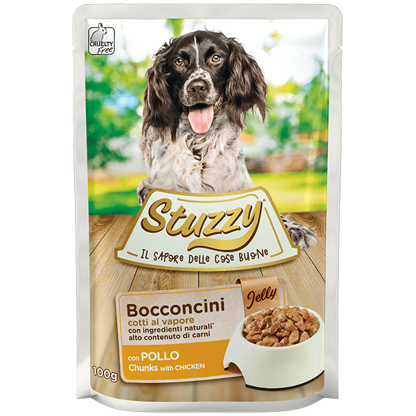 Stuzzy Dog Chicken ШТУЗІ КУРКА в желе консерви для собак, вологий корм, пауч 100г