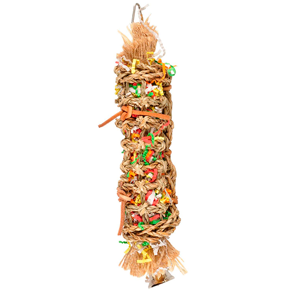 Flamingo Papyr Parakeet Toy Tube ФЛАМІНГО ТУБУС іграшка з дзвіночком для папуг