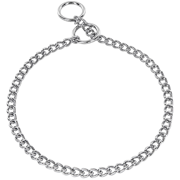 Sprenger Collar Round Narrow Link СПРЕНГЕР НАШИЙНИК для собак, коротка кругла ланка 3мм, хромована сталь