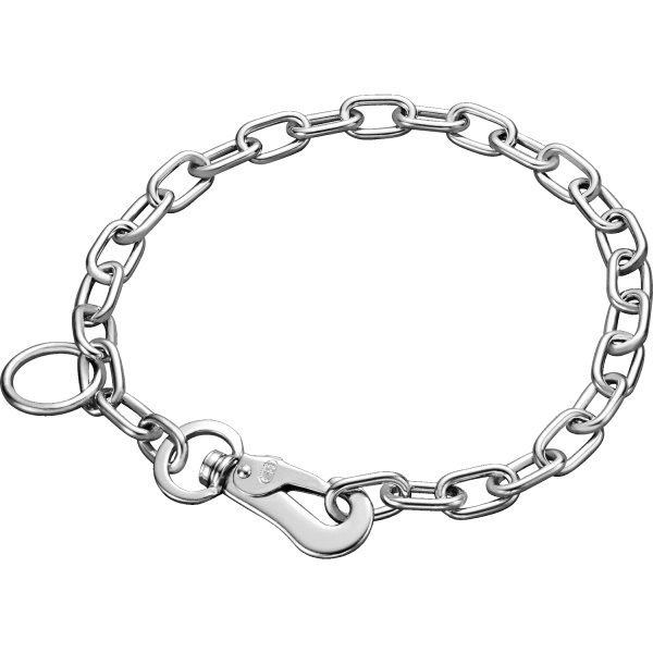 Sprenger Long Link середня ланка+карабін нашийник для собак, 3мм, сталь