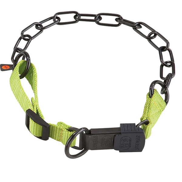 Sprenger Adjustable Collar with Assembly Chain СПРЕНГЕР РЕГУЛЬОВАНИЙ НАШИЙНИК з нейлоном для собак, середня ланка, нержавіюча сталь