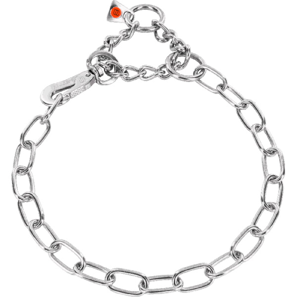 Sprenger Long Link середня ланка+карабін нашийник для собак, 3мм, сталь