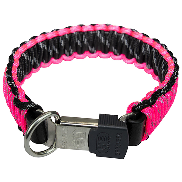 Sprenger Paracord СПРЕНГЕР ПАРАРКОРД рожевий світловідбивний нашийник для собак