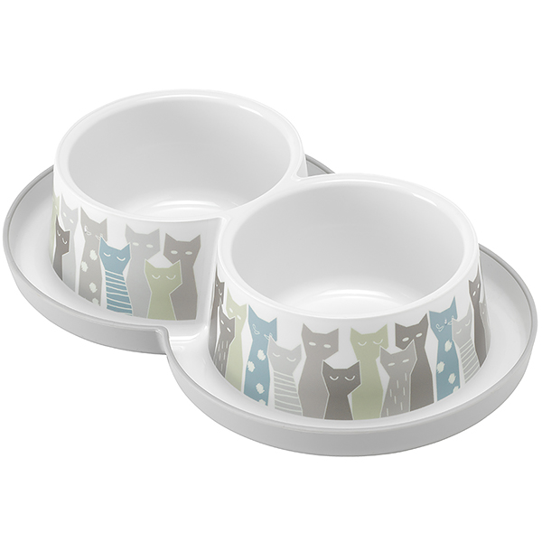 Moderna Double Trendy Dinner Maasai МОДЕРНА МАСАЇ подвійна миска для котів, 2х350мл