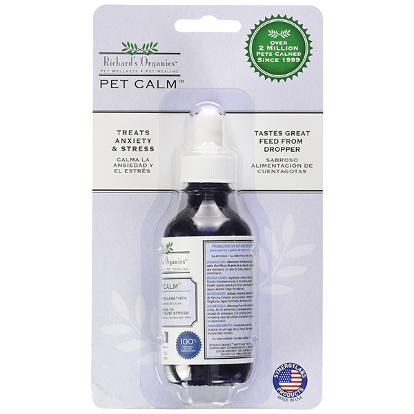 SynergyLabs Richard’s Organics Pet Calm РІЧАРДС ОРГАНІКС АНТИСТРЕС заспокійливий засіб для собак і котів, краплі