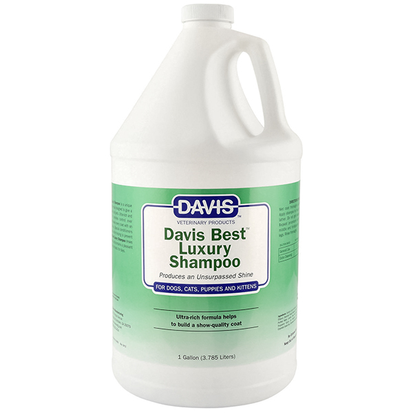 Davis Best Luxury Shampoo ДЕВІС БЕСТ ЛАКШЕРІ шампунь для блиску шерсті у собак і котів, концентрат