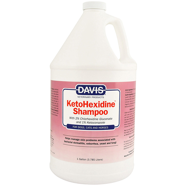 Davis KetoHexidine Shampoo ДЕВІС КЕТОГЕКСИДИН шампунь з 2% хлоргексидином та 1% кетоконазолом для собак і котів із захворюваннями шкіри