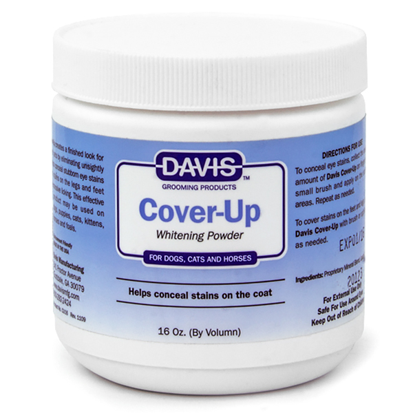 Davis Cover-Up Whitening Powder ДЕВІС КАВЕР-АП маскувальна відбілювальна пудра для собак і котів